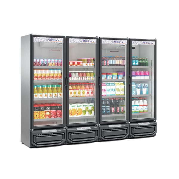 REFRIGERADOR VERTICAL CONVENIÊNCIA 4 PORTAS GELOPAR - Imagem 3