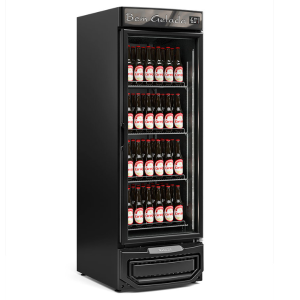 CERVEJEIRA 572L PORTA VIDRO AQUECIDO LATERAIS PRETAS GELOPAR