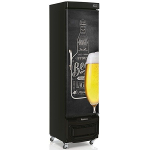 CERVEJEIRA 228Litros - PORTA ADESIVADA QUADRO NEGRO LATERAIS PRETAS GELOPAR